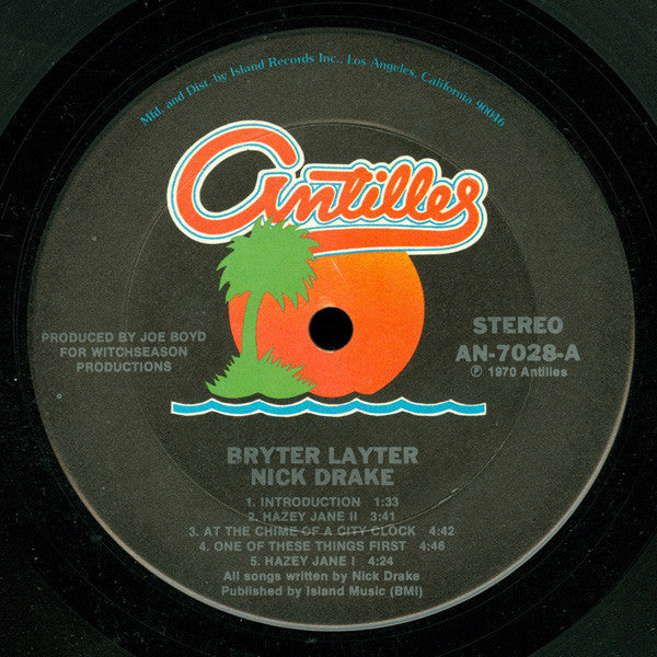 Nick Drake : Bryter Layter (LP, Album, RE, Ter)