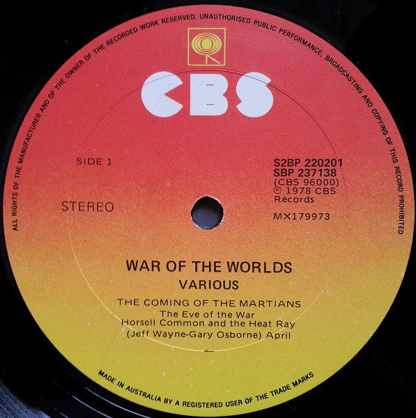 Jeff Wayne : Jeff Wayne's Musical Version Of The War Of The Worlds (2xLP, Album, Gat)