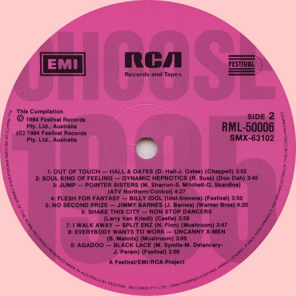 Various : Choose 1985 (LP, Comp, Whi)