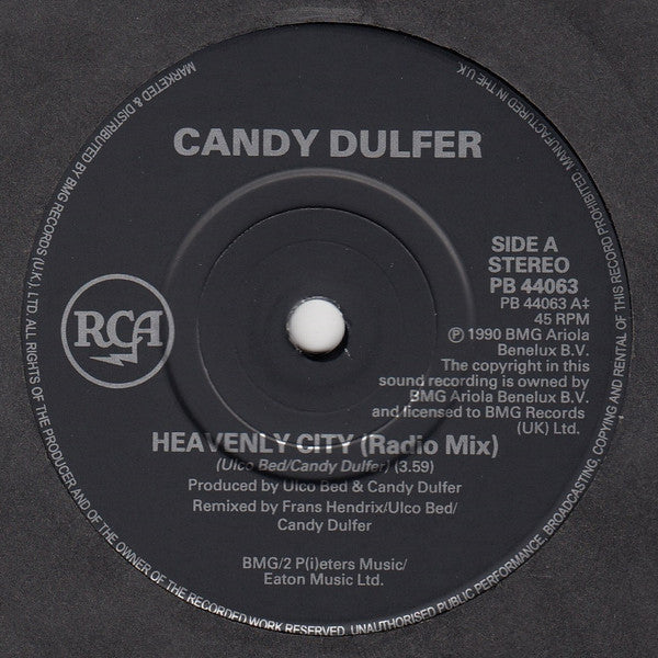 Candy Dulfer : Heavenly City (7", Single)