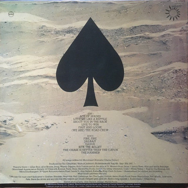 Motörhead : Ace Of Spades (LP, Album)