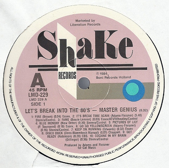 Master Genius : Let's Break Into The 80's (12")