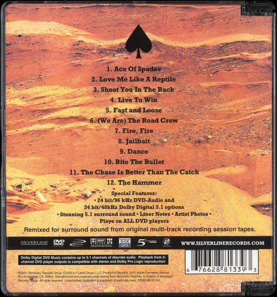 Motörhead : Ace Of Spades (DVD-V, Album, Multichannel, Dol)