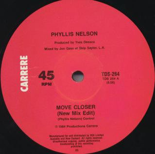 Phyllis Nelson : Move Closer (12&quot;, Single)