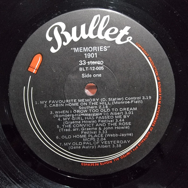 1901 : Memories (LP, Album)