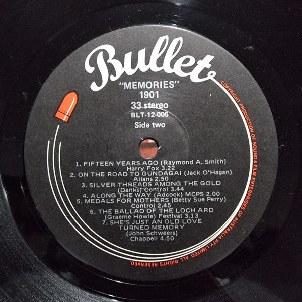 1901 : Memories (LP, Album)