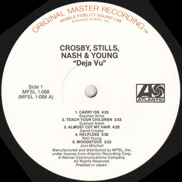 Crosby, Stills, Nash & Young : Déjà Vu (LP, Album, RE, RM)