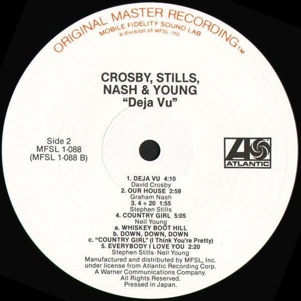 Crosby, Stills, Nash & Young : Déjà Vu (LP, Album, RE, RM)