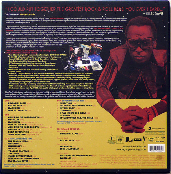 Miles Davis : Bitches Brew (2xLP, Album, RE, 180 + CD, Enh, Ope + 2xCD + DVD-V)