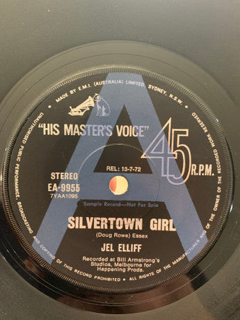 Jel Elliff : Silvertown Girl (7&quot;, Single, Promo)