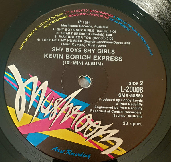 Kevin Borich Express : Shy Boys Shy Girls (10", MiniAlbum)