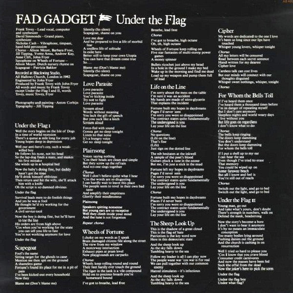 Fad Gadget : Under The Flag (LP, Album)