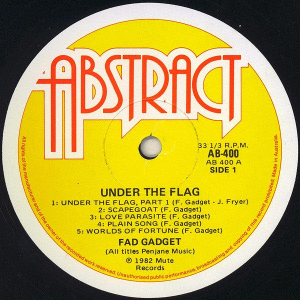 Fad Gadget : Under The Flag (LP, Album)