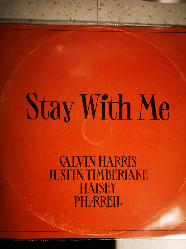 Calvin Harris, Justin Timberlake, Halsey, Pharrell Williams : Stay With Me (12", Single, Pic)