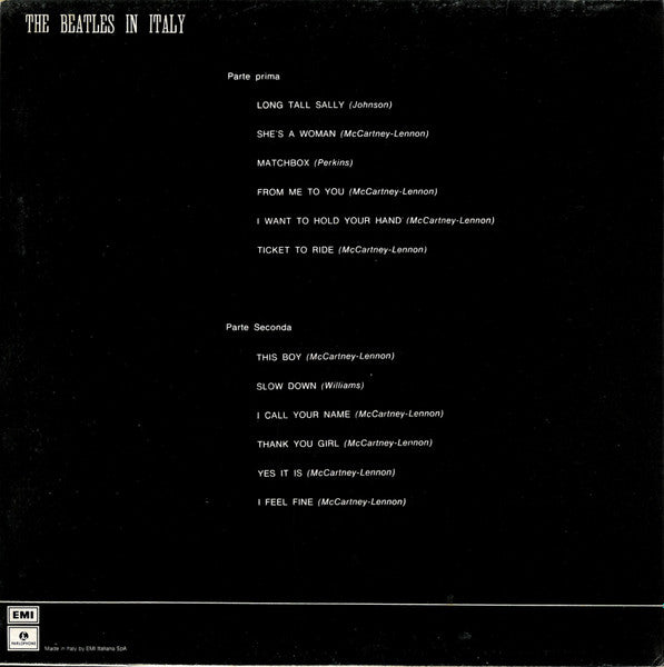 The Beatles : The Beatles In Italy (LP, Comp, Mono, RE, Gat)
