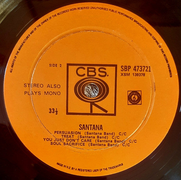 Santana : Santana (LP, Album, 1st)