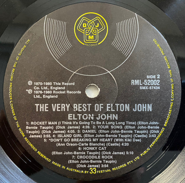 Elton John : The Very Best Of....Elton John (LP, Comp)