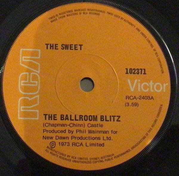 The Sweet : The Ballroom Blitz (7", Single)