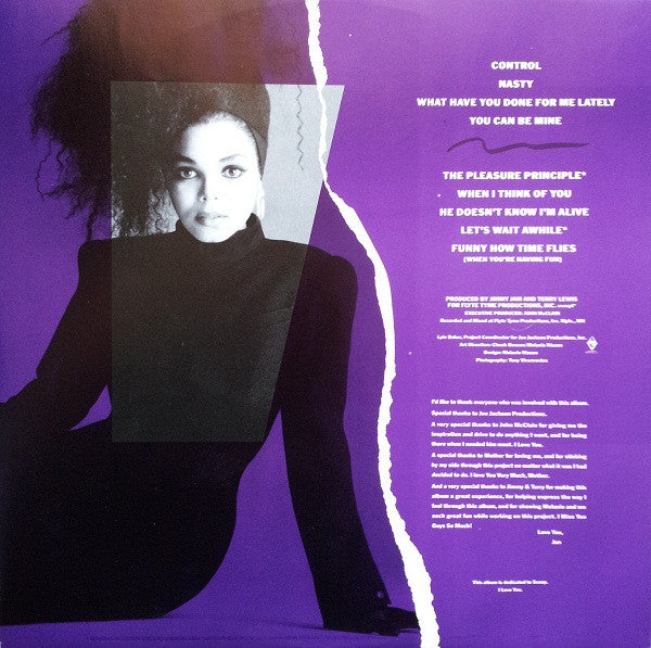Janet Jackson : Control (LP, Album, RE)