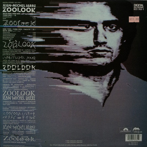 Jean-Michel Jarre : Zoolook (LP, Album)