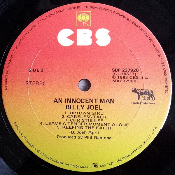 Billy Joel : An Innocent Man (LP, Album)