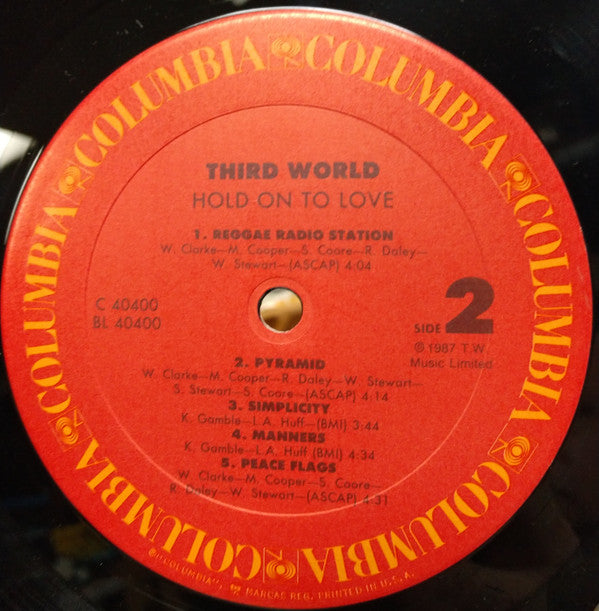 Third World : Hold On To Love (LP, Album, Car)