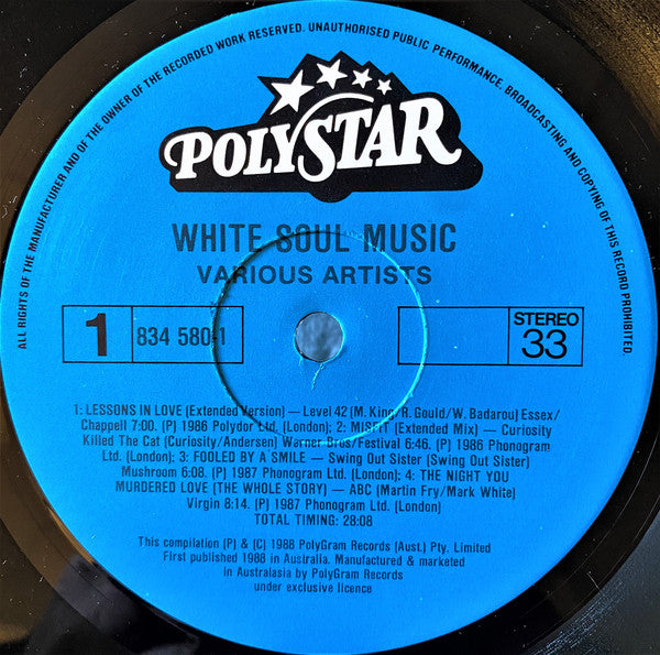 Various : White Soul (LP, Comp)