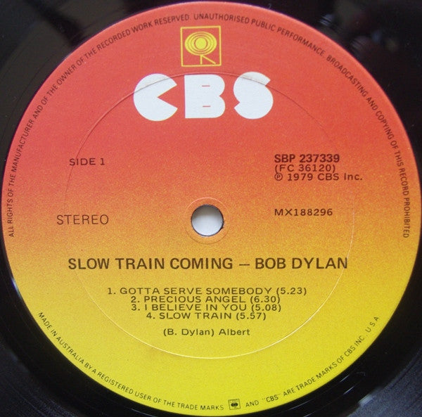 Bob Dylan : Slow Train Coming (LP, Album)