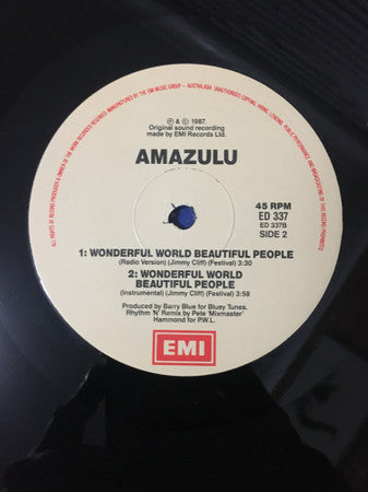 Amazulu : Wonderful World, Beautiful People (12")