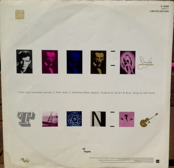 The Art Of Noise Featuring Duane Eddy : Peter Gunn (Extended Version) (12", Single, Ltd)