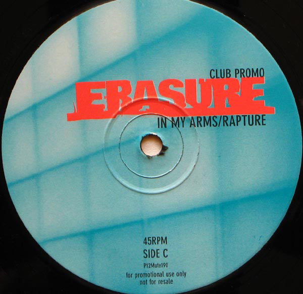 Erasure : In My Arms / Rapture (Club Promo) (2x12", Promo)