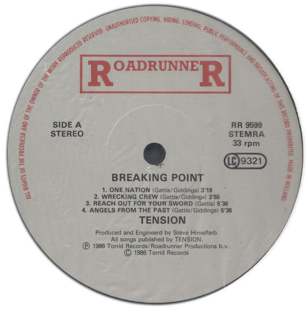 Tension (13) : Breaking Point (LP, Album)