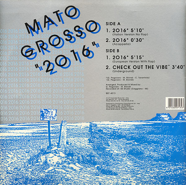 Mato Grosso : 2016 (12")