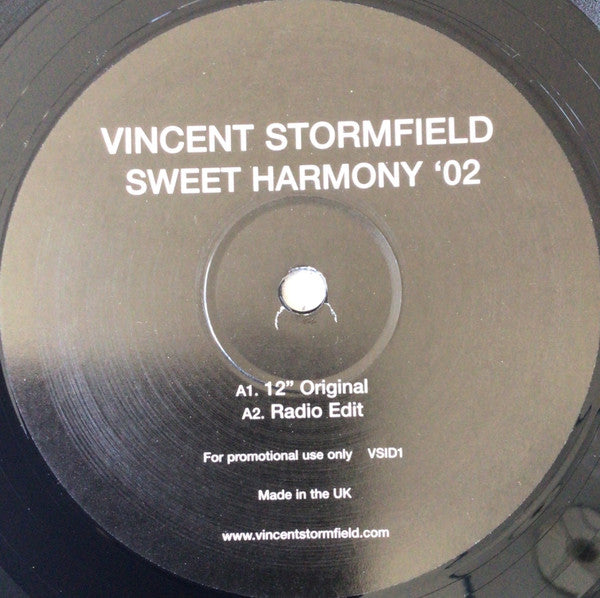 Vincent Stormfield : Sweet Harmony &#39;02 (2x12&quot;, Promo)