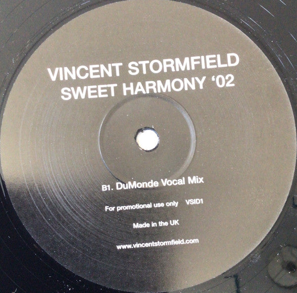 Vincent Stormfield : Sweet Harmony '02 (2x12", Promo)