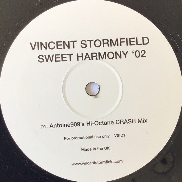 Vincent Stormfield : Sweet Harmony '02 (2x12", Promo)