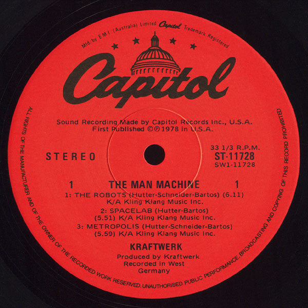 Kraftwerk : The Man Machine (LP, Album)