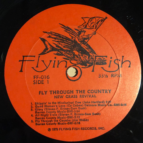 New Grass Revival : Fly Through The Country (LP, Album, Red)