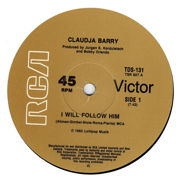 Claudja Barry : I Will Follow Him (12&quot;)