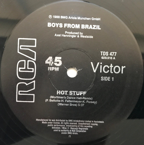 Boys From Brazil : Hot Stuff (12&quot;)