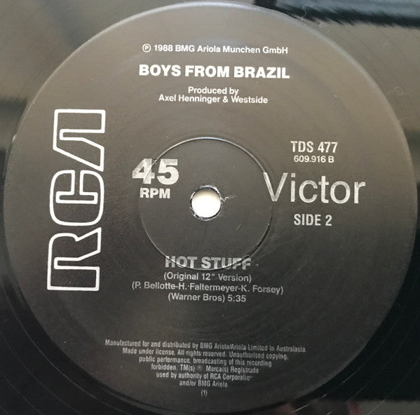 Boys From Brazil : Hot Stuff (12")