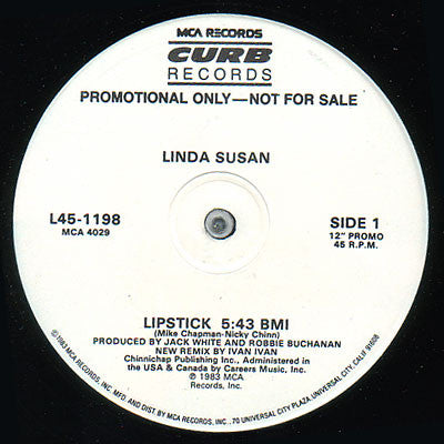 Linda Susan Bauer : Lipstick (12&quot;, Promo)