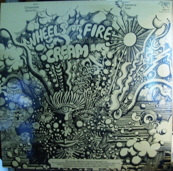 Cream (2) : Wheels Of Fire ... Live At The Fillmore ... (LP, Album, RE)