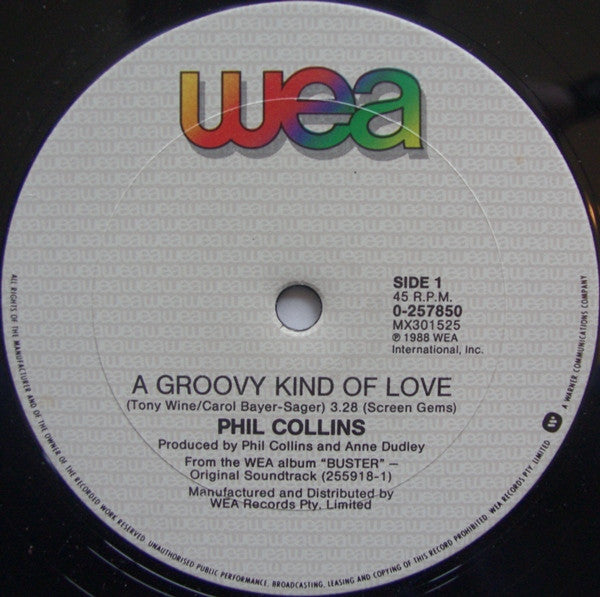 Phil Collins : A Groovy Kind Of Love (12")