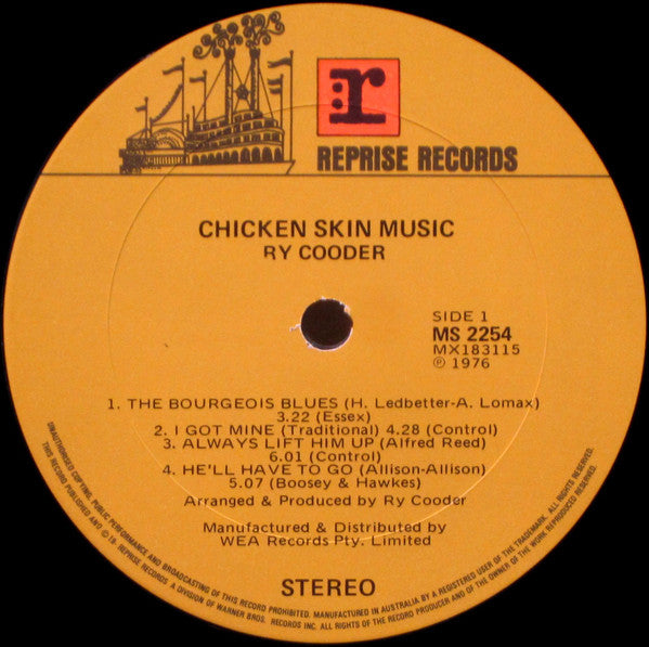 Ry Cooder : Chicken Skin Music (LP, Album)