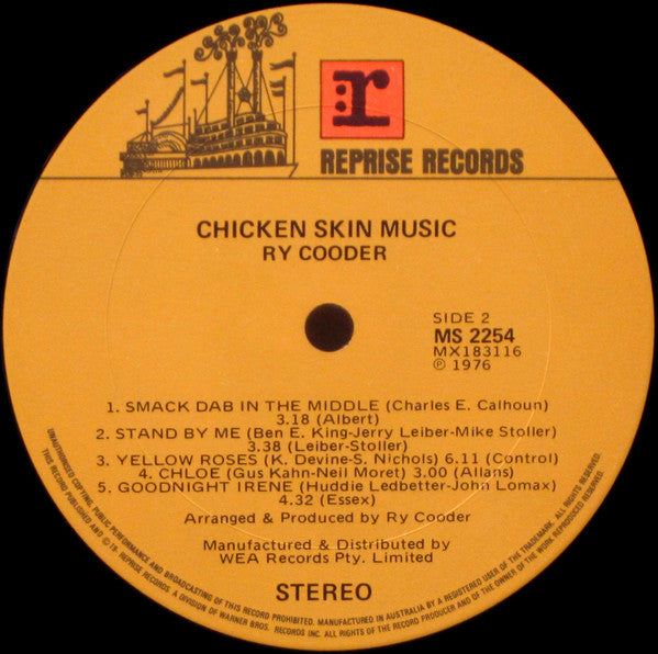 Ry Cooder : Chicken Skin Music (LP, Album)