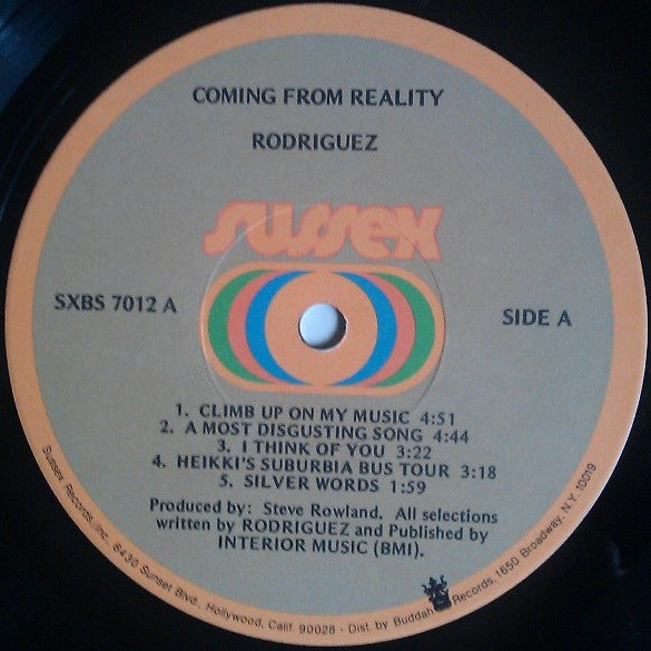 Sixto Rodriguez : Coming From Reality (LP, Album, Ivy)