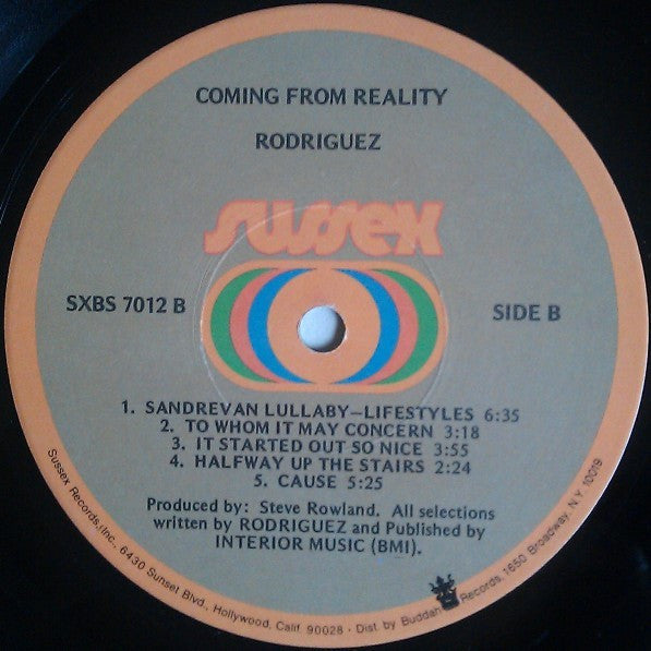 Sixto Rodriguez : Coming From Reality (LP, Album, Ivy)