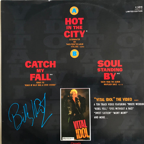 Billy Idol : Hot In The City (12", Single, Ltd, RE)