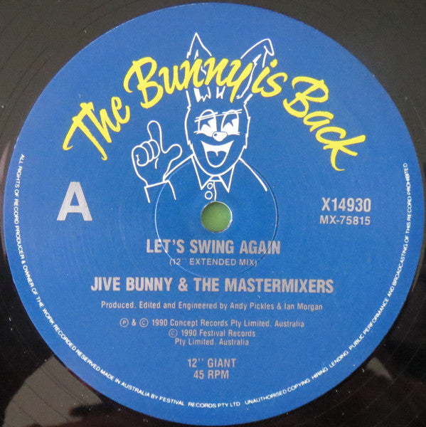 Jive Bunny And The Mastermixers : Let's Swing Again (12", Ltd)